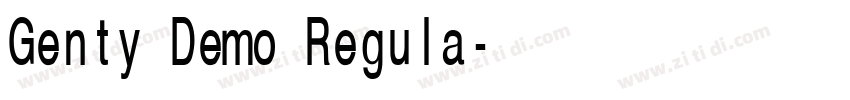Genty Demo Regula字体转换 Genty Demo Regula字体转换